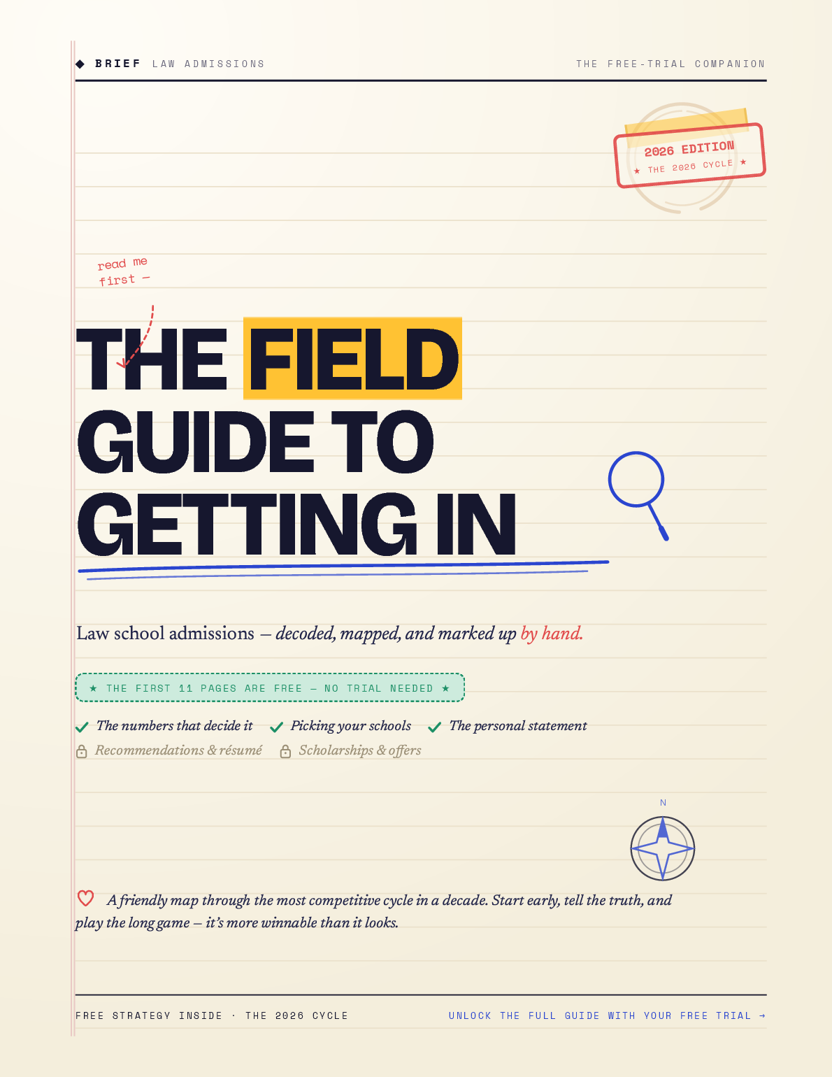 The Field Guide to Getting In — page 1 of 20