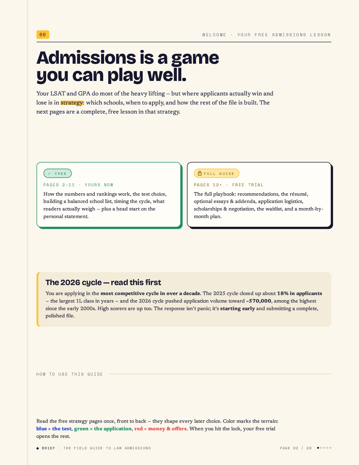 The Field Guide to Getting In — page 2 of 20
